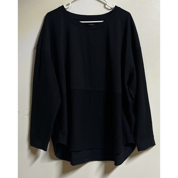 Zelos Curvy Women's Thick TShirt Size 3X Black VNeck - Picture 1 of 6